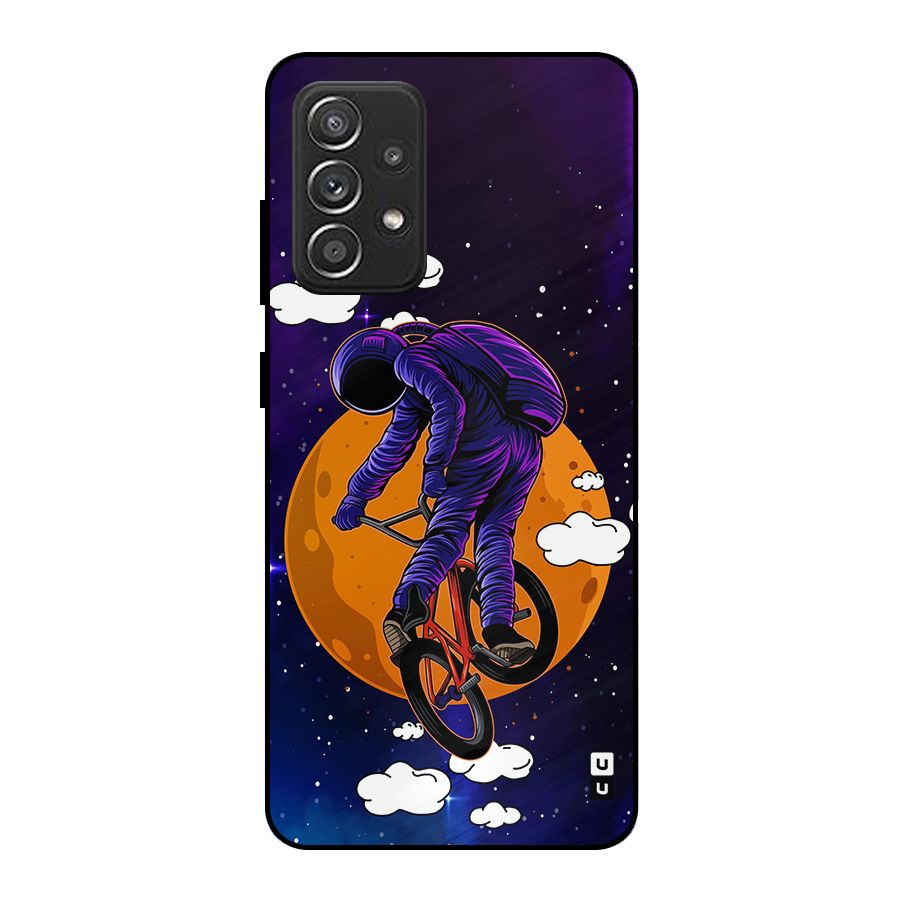 Cool Astro Cyclist Metal Back Case for Galaxy A52s 5G