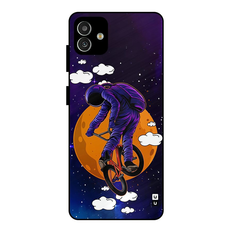 Cool Astro Cyclist Metal Back Case for Galaxy M13 5G