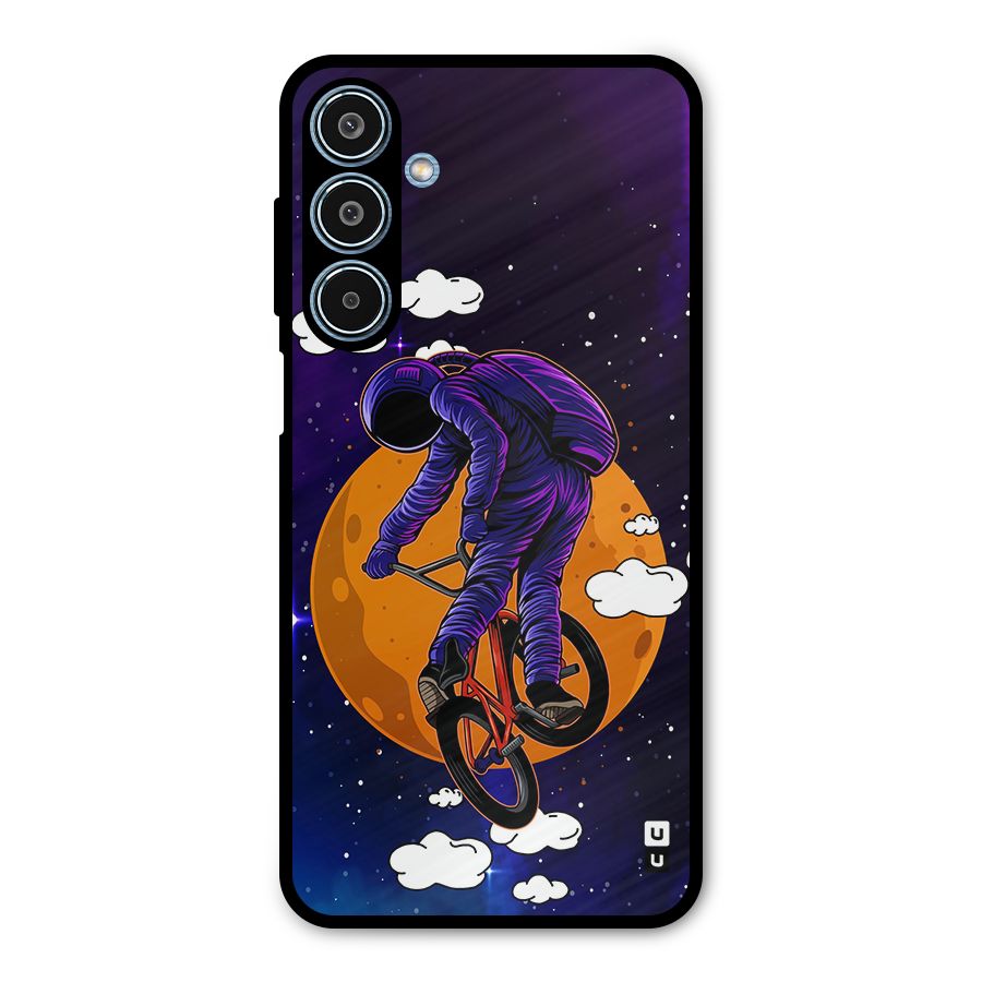 Cool Astro Cyclist Metal Back Case for Galaxy M35
