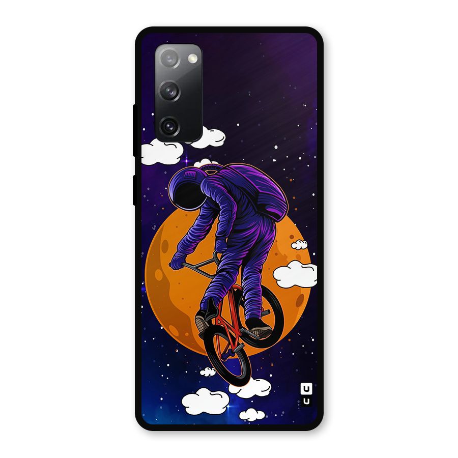 Cool Astro Cyclist Metal Back Case for Galaxy S20 FE 5G