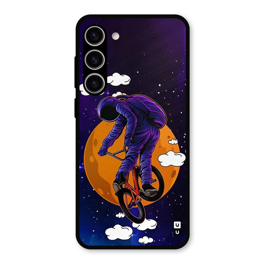 Cool Astro Cyclist Metal Back Case for Galaxy S23 Plus
