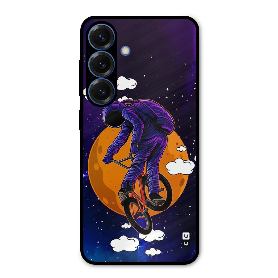 Cool Astro Cyclist Metal Back Case for Galaxy S25