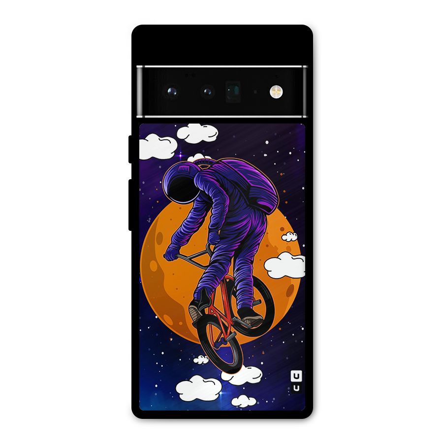Cool Astro Cyclist Metal Back Case for Google Pixel 6 Pro