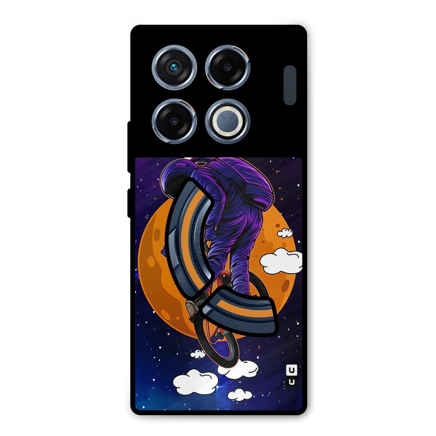 Cool Astro Cyclist Metal Back Case for Infinix GT 20 Pro