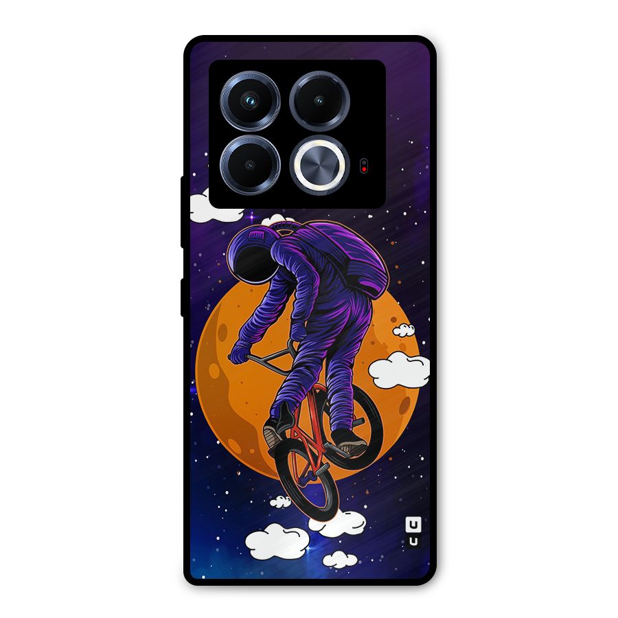 Cool Astro Cyclist Metal Back Case for Infinix Note 40 5G