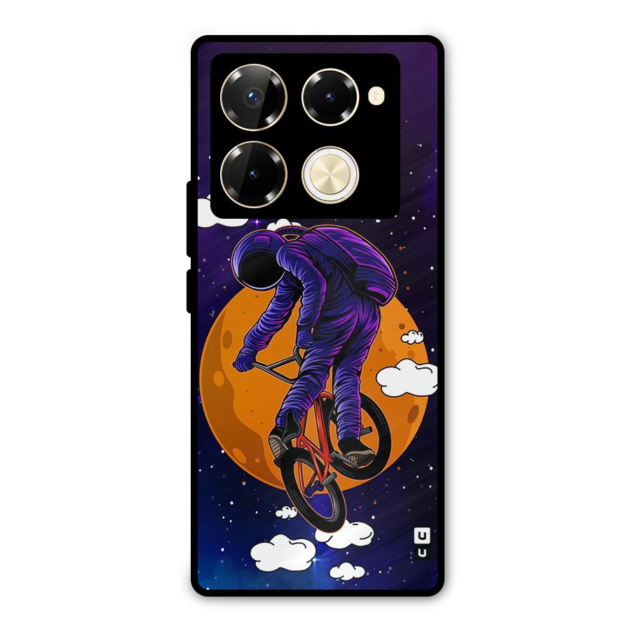 Cool Astro Cyclist Metal Back Case for Infinix Note 40 Pro Plus