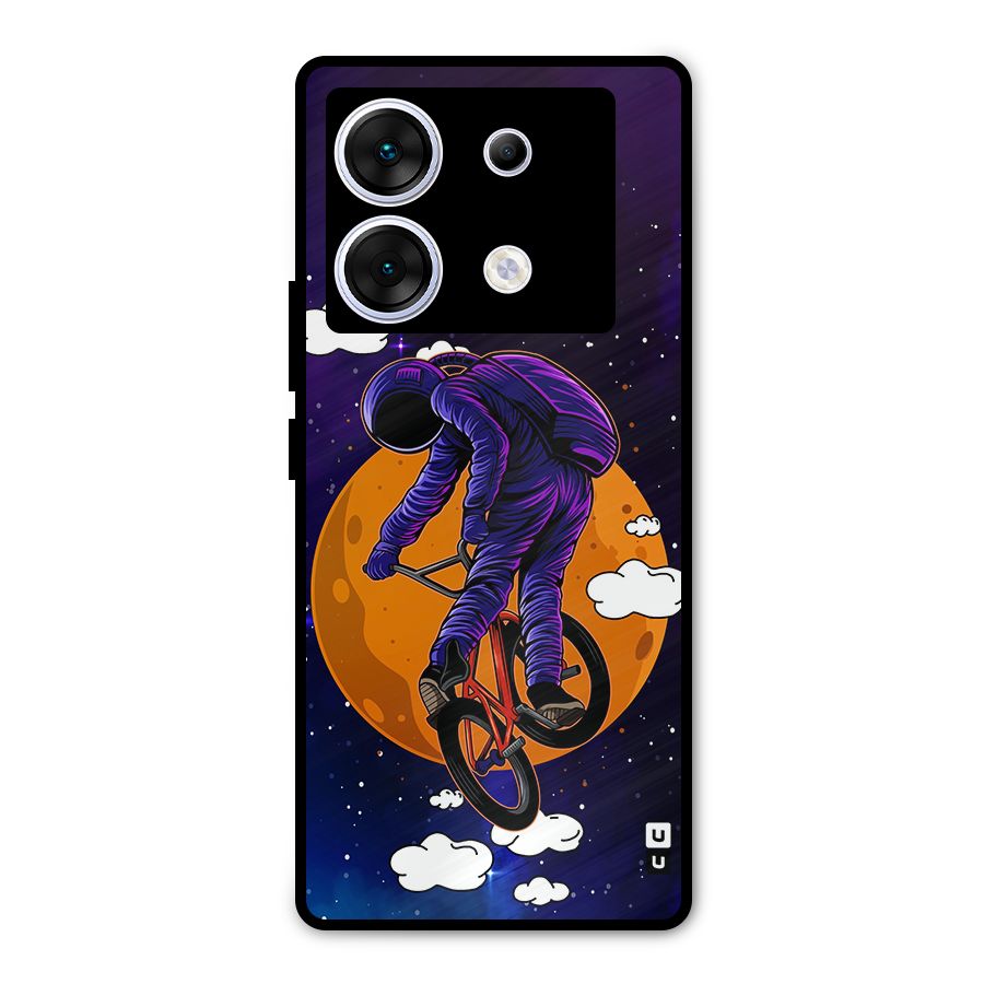Cool Astro Cyclist Metal Back Case for Infinix Zero 30 5G