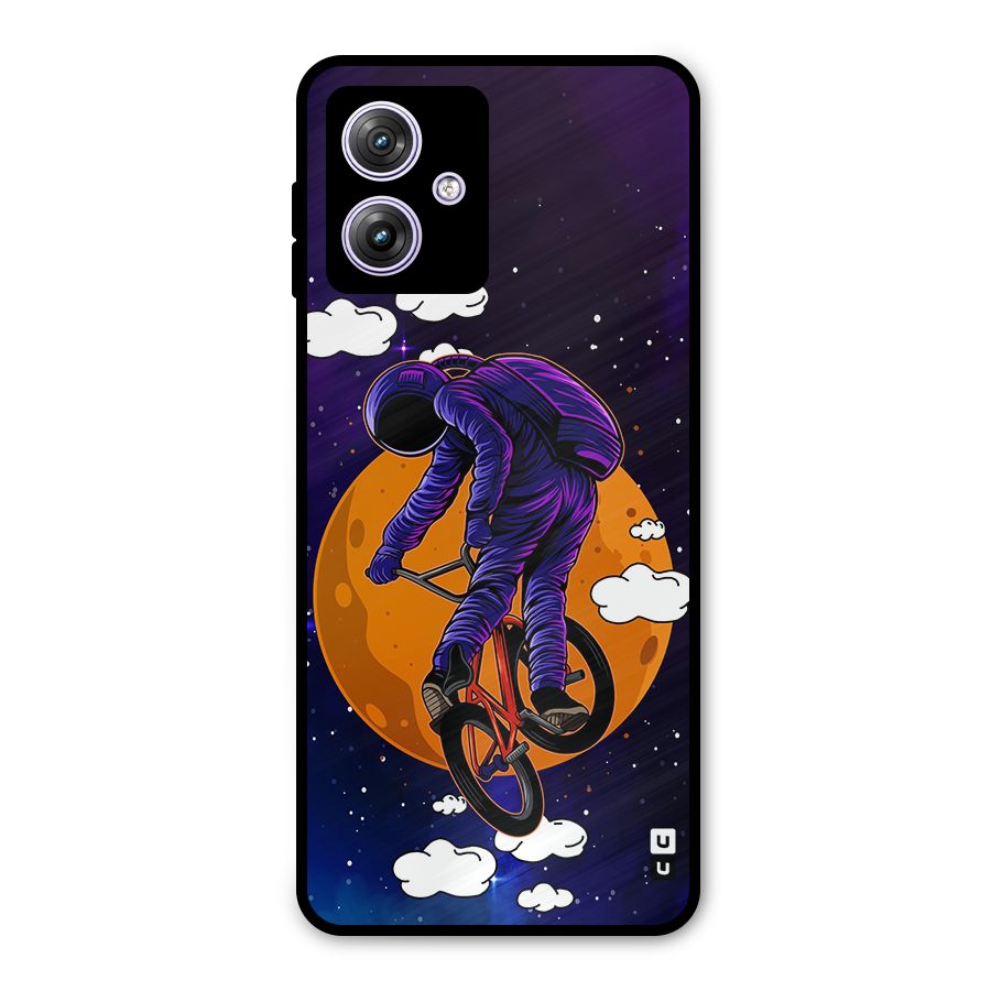 Cool Astro Cyclist Metal Back Case for Moto G64