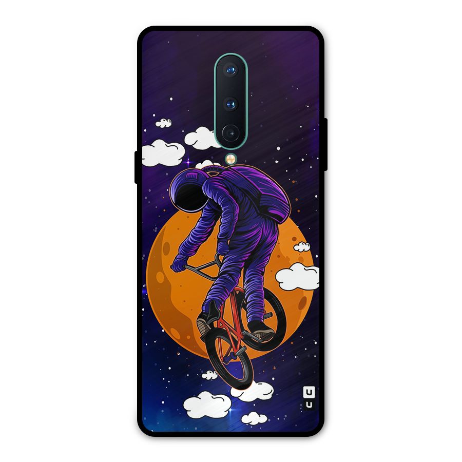 Cool Astro Cyclist Metal Back Case for OnePlus 8