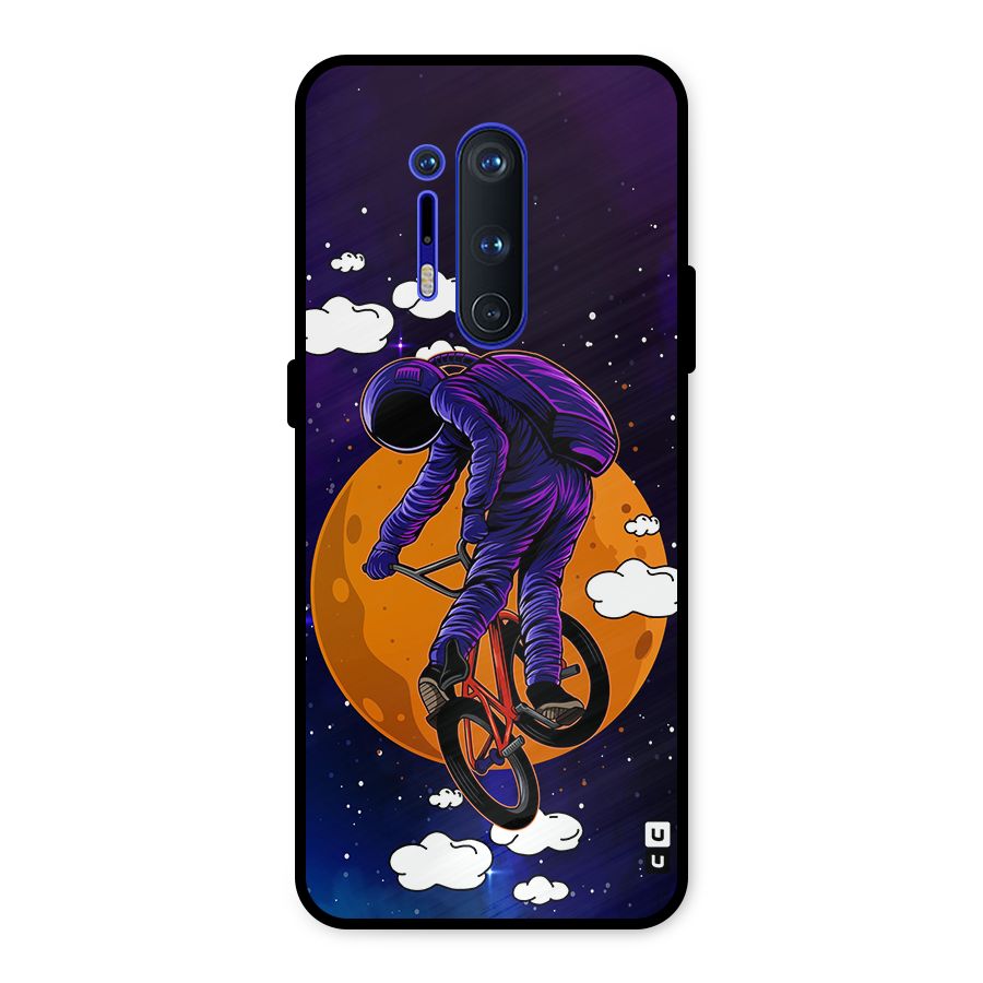 Cool Astro Cyclist Metal Back Case for OnePlus 8 Pro