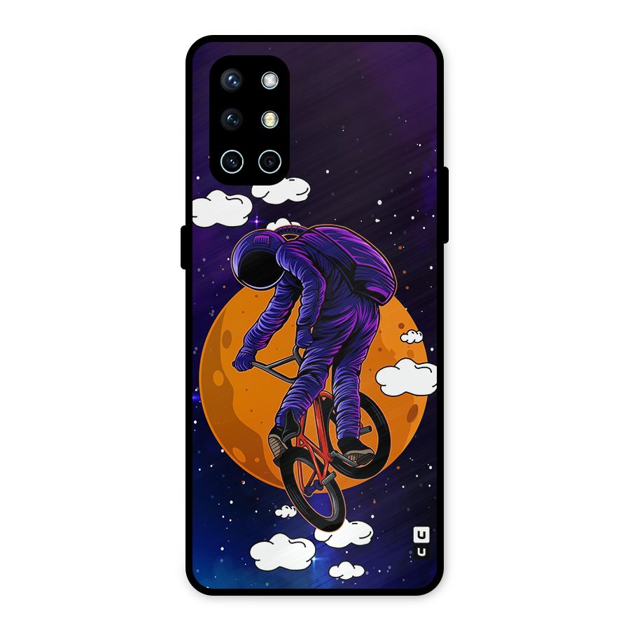 Cool Astro Cyclist Metal Back Case for OnePlus 9R