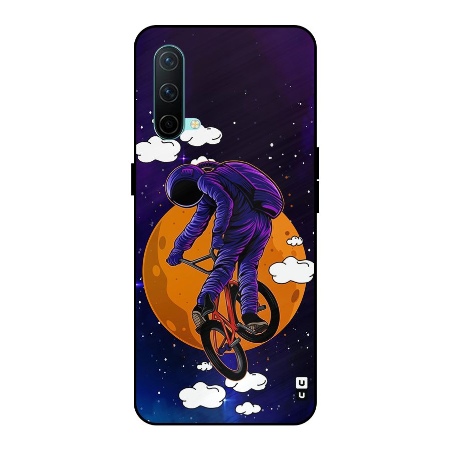 Cool Astro Cyclist Metal Back Case for OnePlus Nord CE 5G
