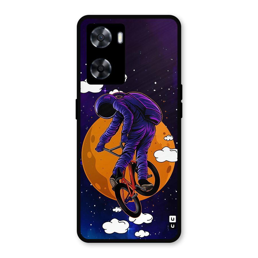 Cool Astro Cyclist Metal Back Case for Oppo A77