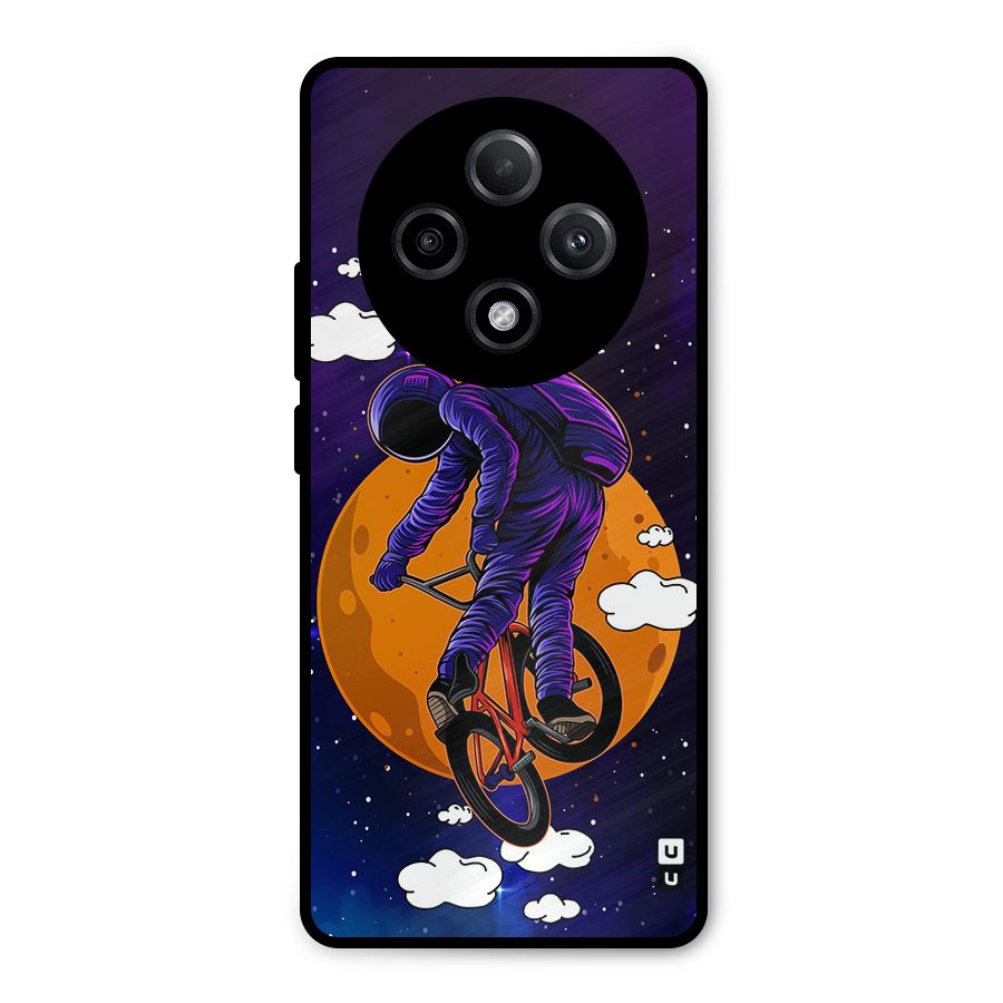 Cool Astro Cyclist Metal Back Case for Oppo F27 Pro Plus