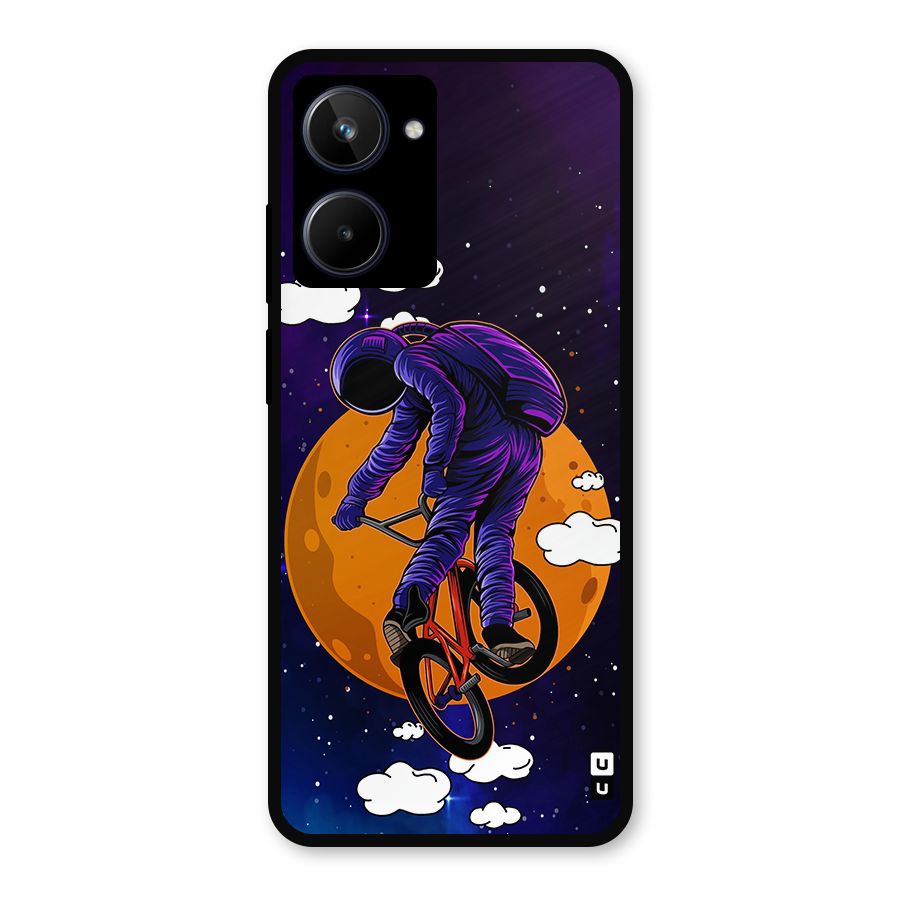 Cool Astro Cyclist Metal Back Case for Realme 10
