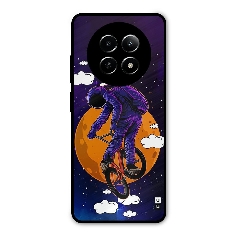 Cool Astro Cyclist Metal Back Case for Realme 12x 5G