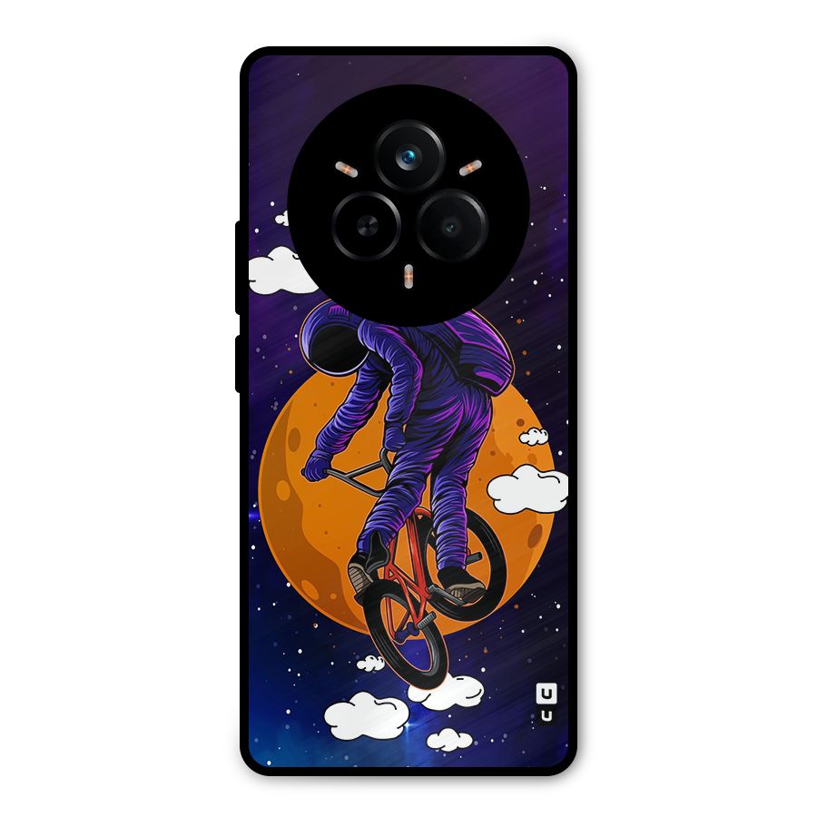 Cool Astro Cyclist Metal Back Case for Realme 14 Pro Plus