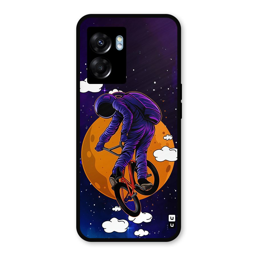Cool Astro Cyclist Metal Back Case for Realme Narzo 50 5G