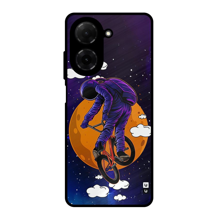 Cool Astro Cyclist Metal Back Case for Redmi A5 4G