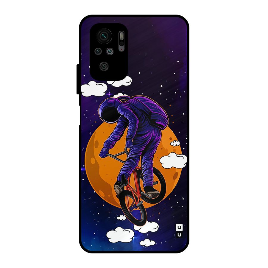Cool Astro Cyclist Metal Back Case for Redmi Note 10S