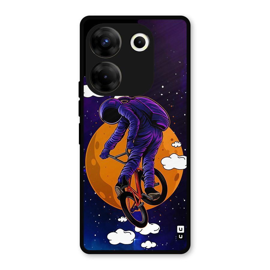 Cool Astro Cyclist Metal Back Case for Tecno Camon 20