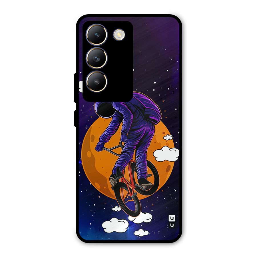 Cool Astro Cyclist Metal Back Case for Vivo T3 5G