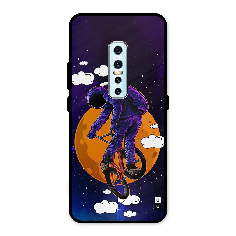 Cool Astro Cyclist Metal Back Case for Vivo V17 Pro