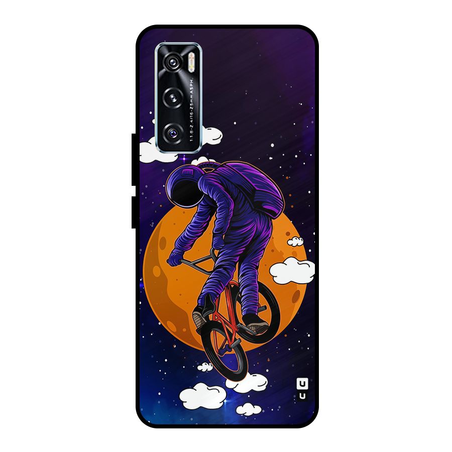 Cool Astro Cyclist Metal Back Case for Vivo V20 SE