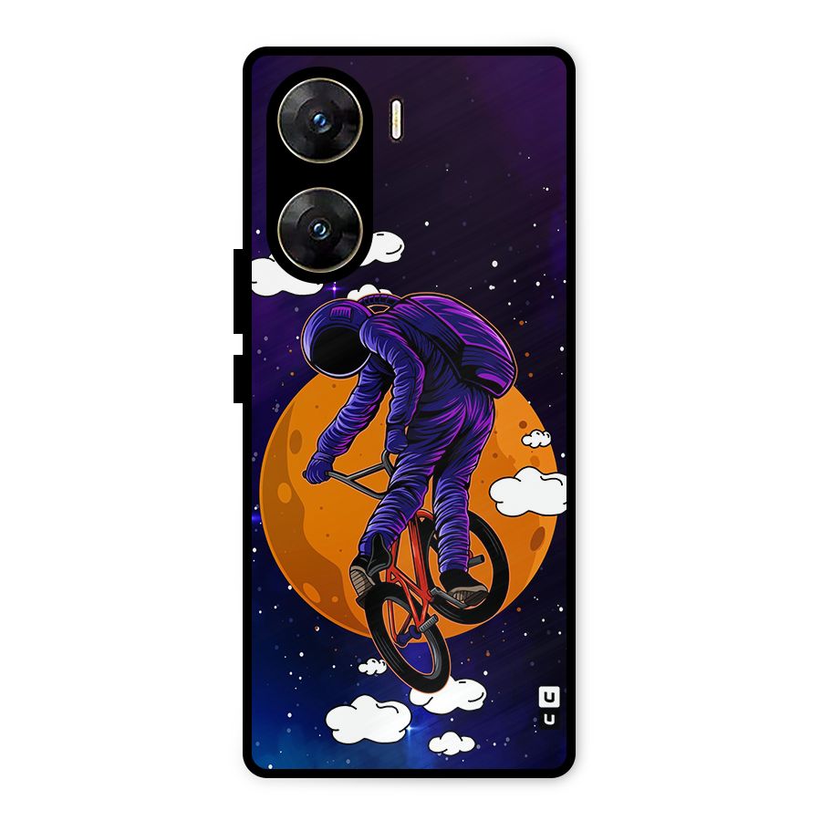 Cool Astro Cyclist Metal Back Case for Vivo V29e