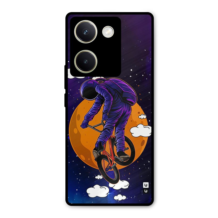 Cool Astro Cyclist Metal Back Case for Vivo Y200 Pro