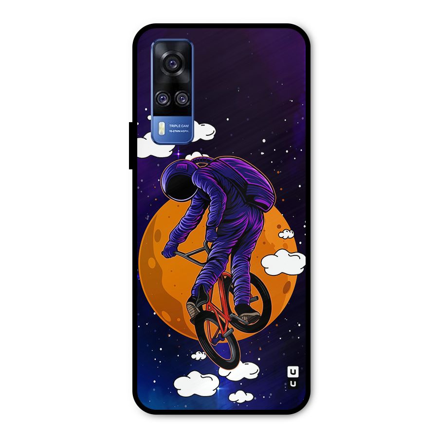 Cool Astro Cyclist Metal Back Case for Vivo Y31