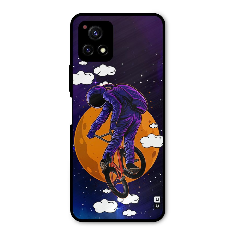 Cool Astro Cyclist Metal Back Case for Vivo Y72 5G