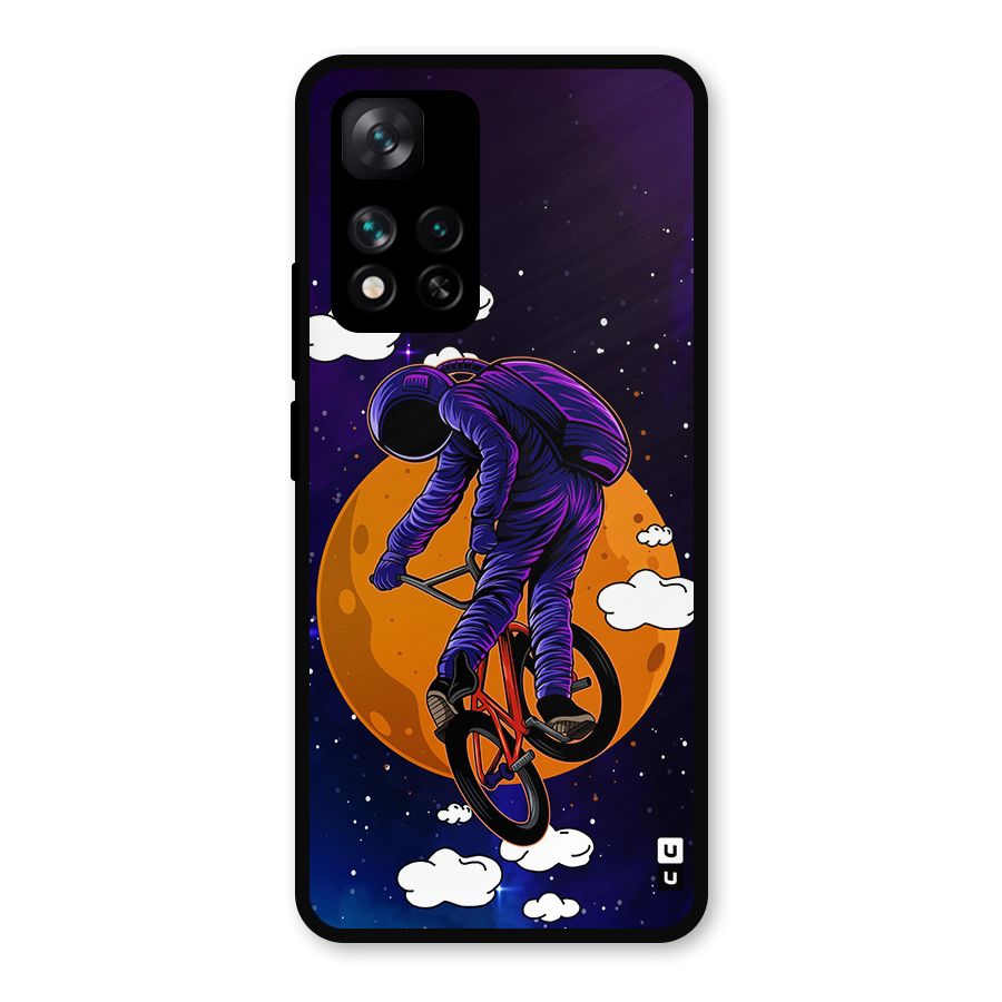 Cool Astro Cyclist Metal Back Case for Xiaomi 11i Hypercharge 5G