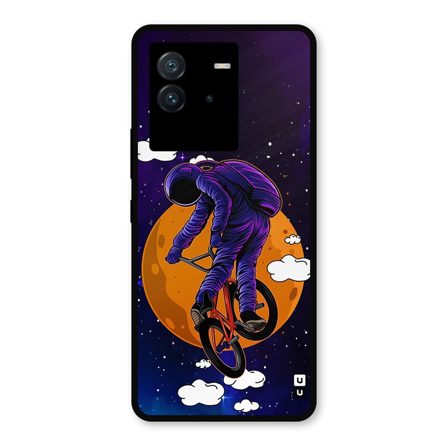 Cool Astro Cyclist Metal Back Case for iQOO Neo 6 5G