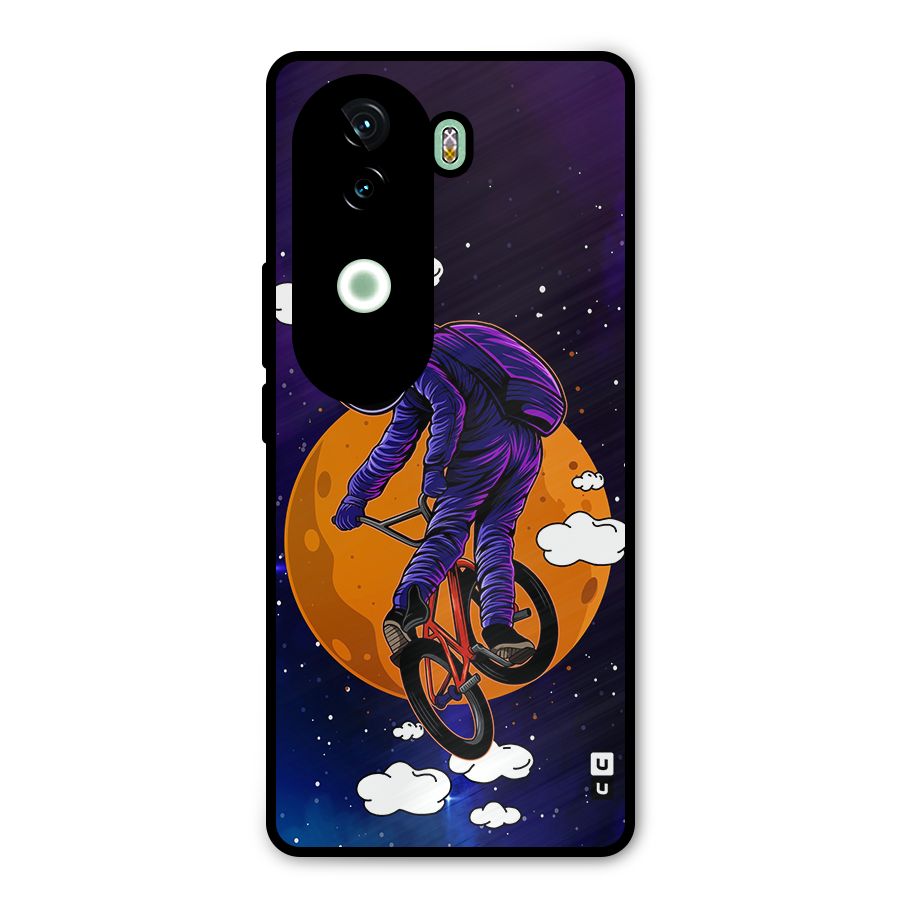 Cool Astro Cyclist Metal Back Case for iQOO Z9s