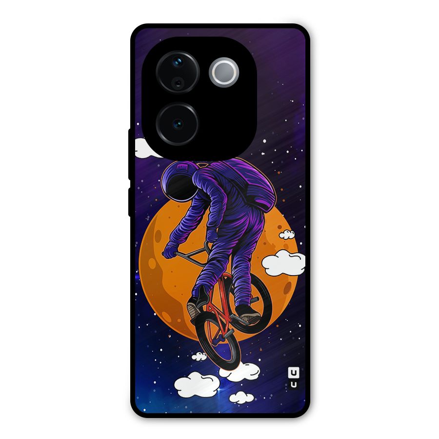 Cool Astro Cyclist Metal Back Case for iQOO Z9s Pro