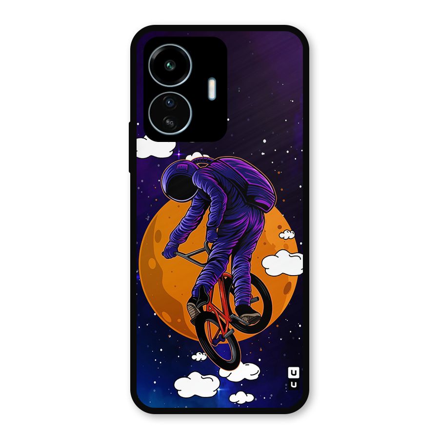 Cool Astro Cyclist Metal Back Case for vivo iQOO Z6 Lite 5G