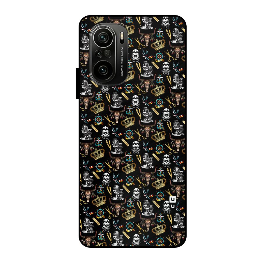 Cool Barber Pattern Metal Back Case for Mi 11X Pro