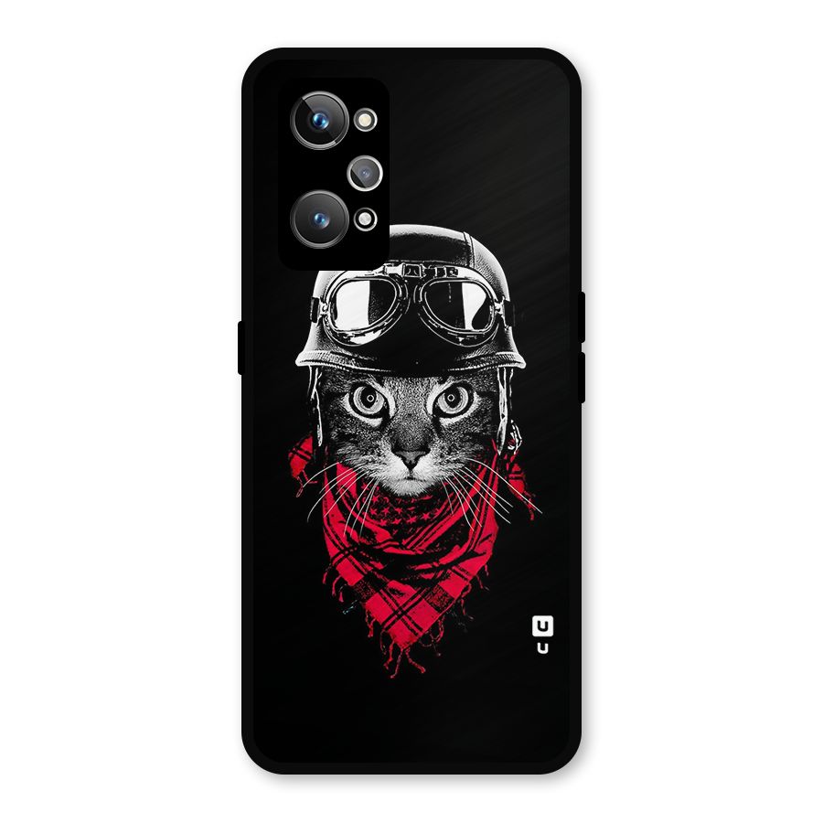 Cool Biker Cat Metal Back Case for Realme GT Neo 3T