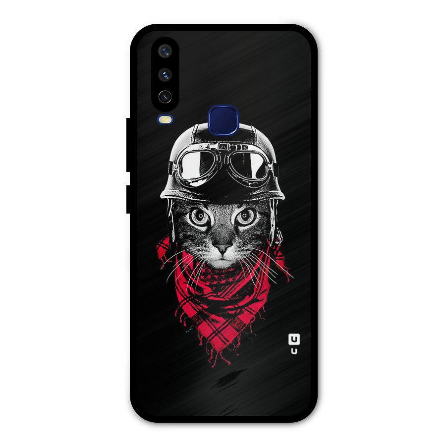 Cool Biker Cat Metal Back Case for Vivo V17