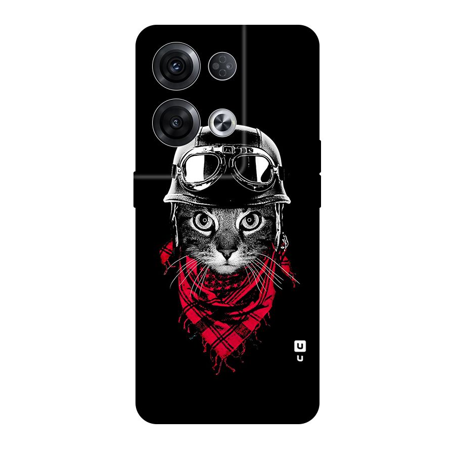 Cool Biker Cat Original Polycarbonate Back Case for Oppo Reno8 Pro 5G