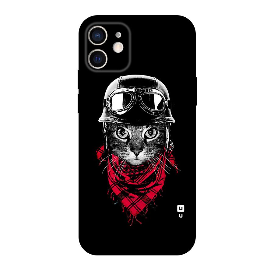Cool Biker Cat Original Polycarbonate Back Case for iPhone 12