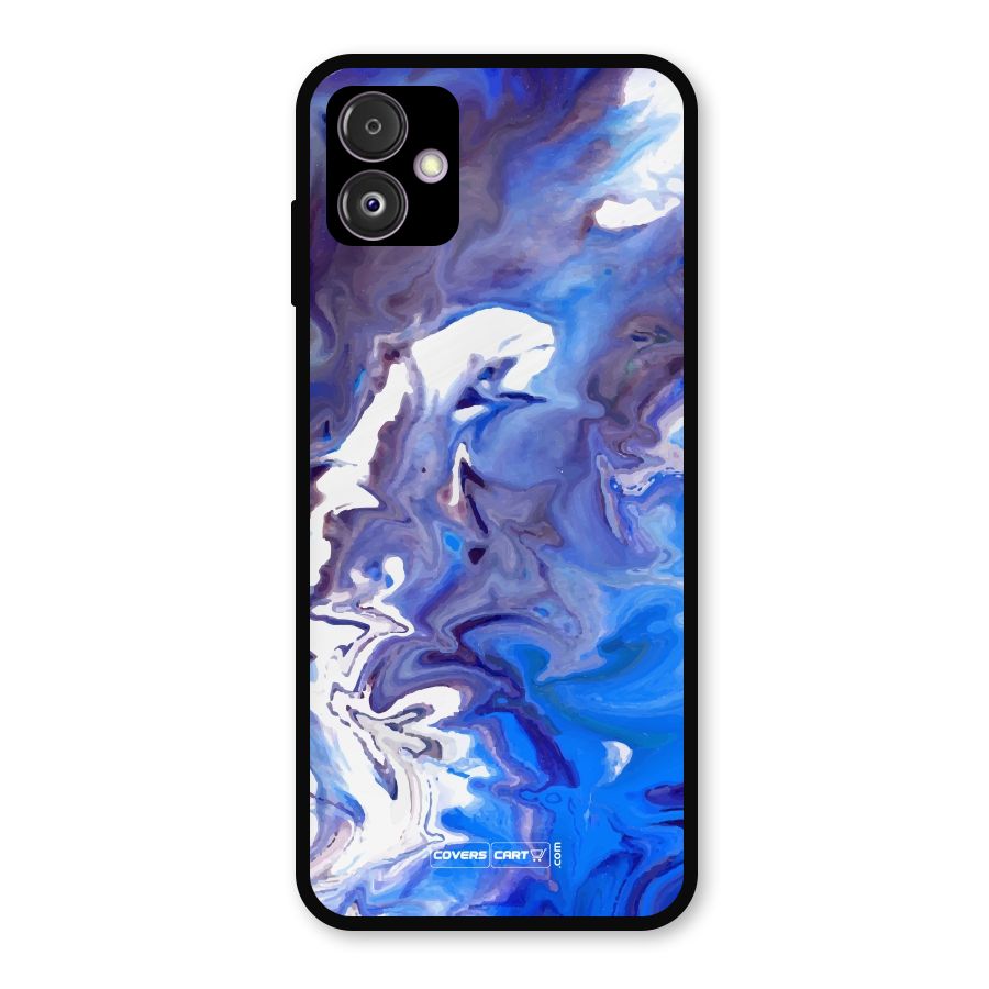 Cool Blue Marble Texture Metal Back Case for Galaxy F14