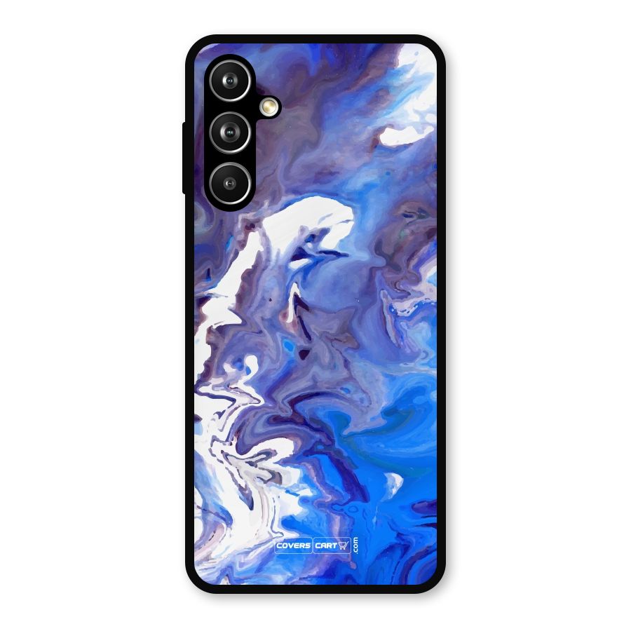 Cool Blue Marble Texture Metal Back Case for Galaxy F54