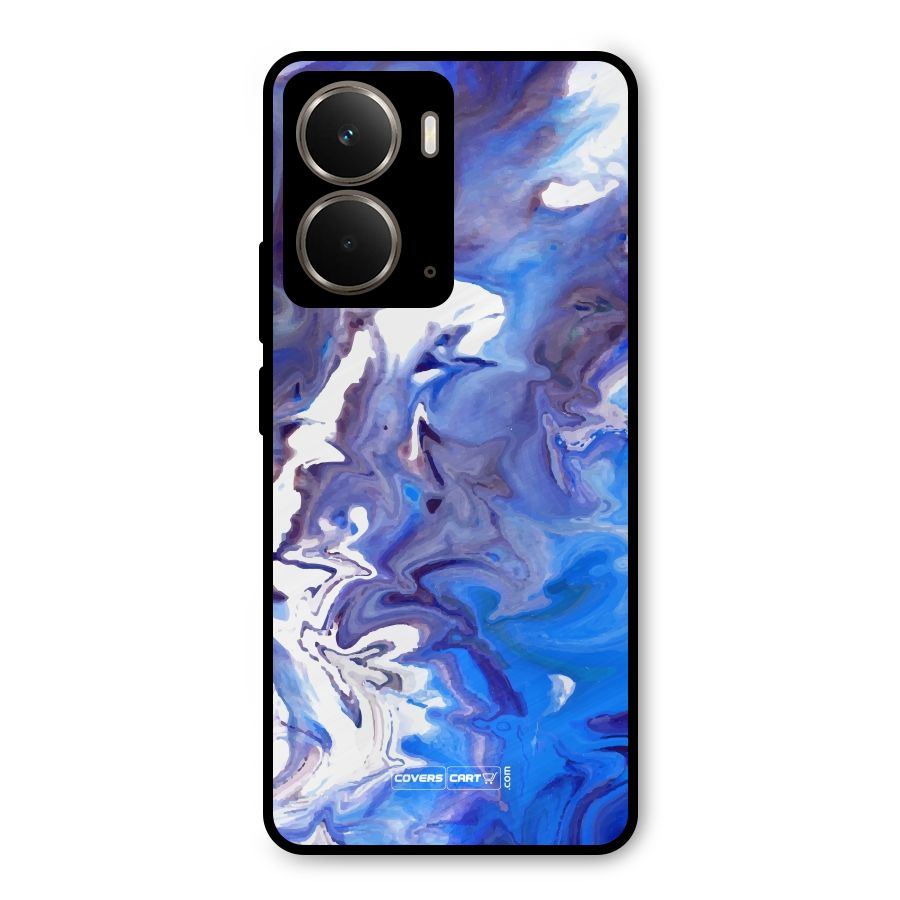 Cool Blue Marble Texture Metal Back Case for Realme P3