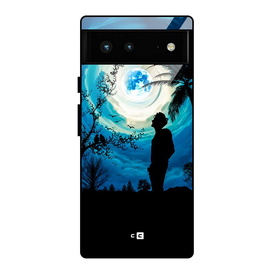 Cool Boy Under Sky Glass Back Case for Google Pixel 6