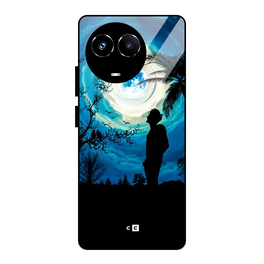 Cool Boy Under Sky Glass Back Case for Realme Narzo 60X