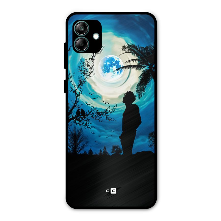 Cool Boy Under Sky Metal Back Case for Galaxy A04