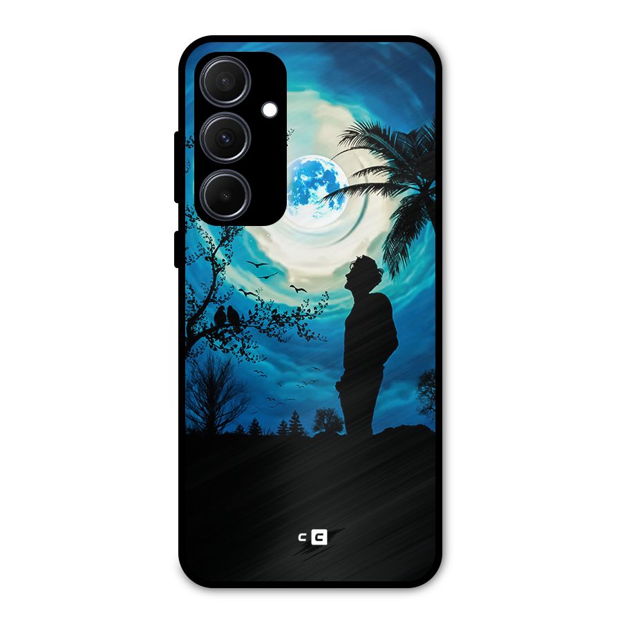 Cool Boy Under Sky Metal Back Case for Galaxy A35