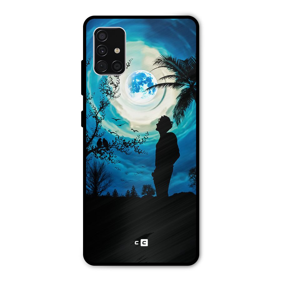 Cool Boy Under Sky Metal Back Case for Galaxy A51